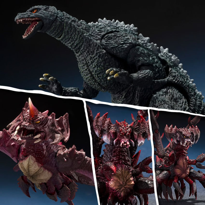 S.H.Monsterarts Godzilla Junior and Destroyah Evolution Set