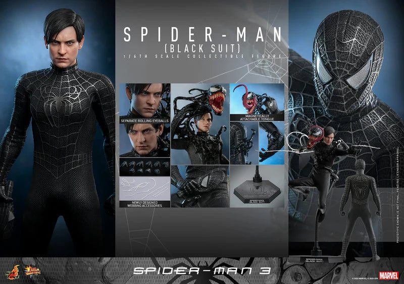 Hot toys Spider-man 3 Tobey Symbiote Suit - USED COPY - COMPLETE