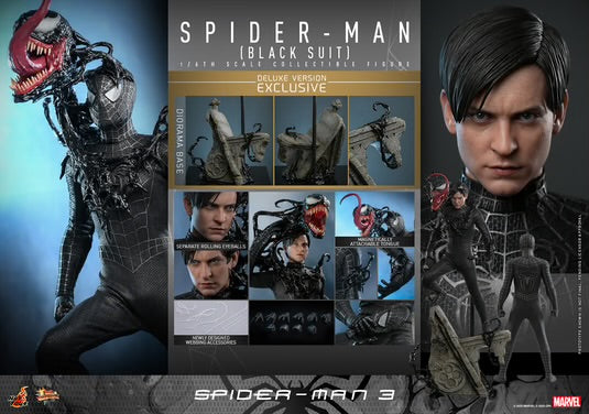 Hot Toys Spider-Man 3 Black Suit Tobey Deluxe Edition