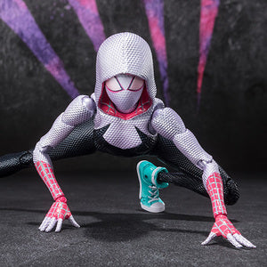 S.H.Figuarts Spider-Man Across the Spider-Verse Miles Morales and Spider-Gwen Rooftop Version Tamashii Store Exclusive