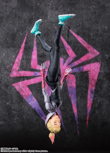 S.H.Figuarts Spider-Man Across the Spider-Verse Miles Morales and Spider-Gwen Rooftop Version Tamashii Store Exclusive