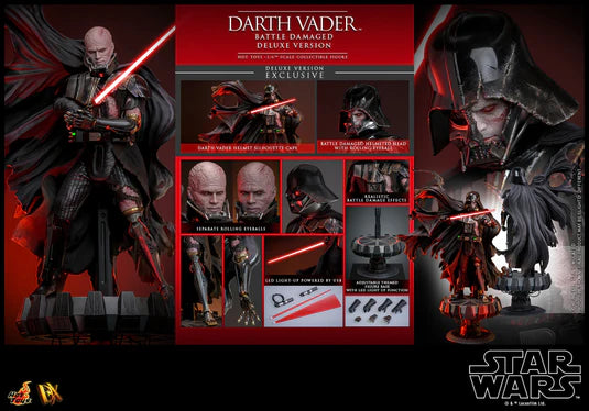 Hot Toys Star Wars Darth Vader Battle Damaged Deluxe Edition
