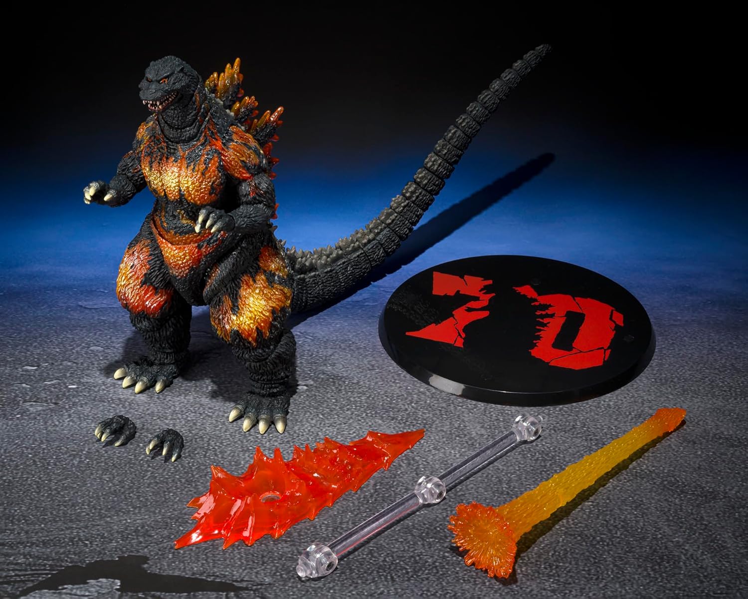S.H.Monsterarts Burning Godzilla 75 years anniversary version