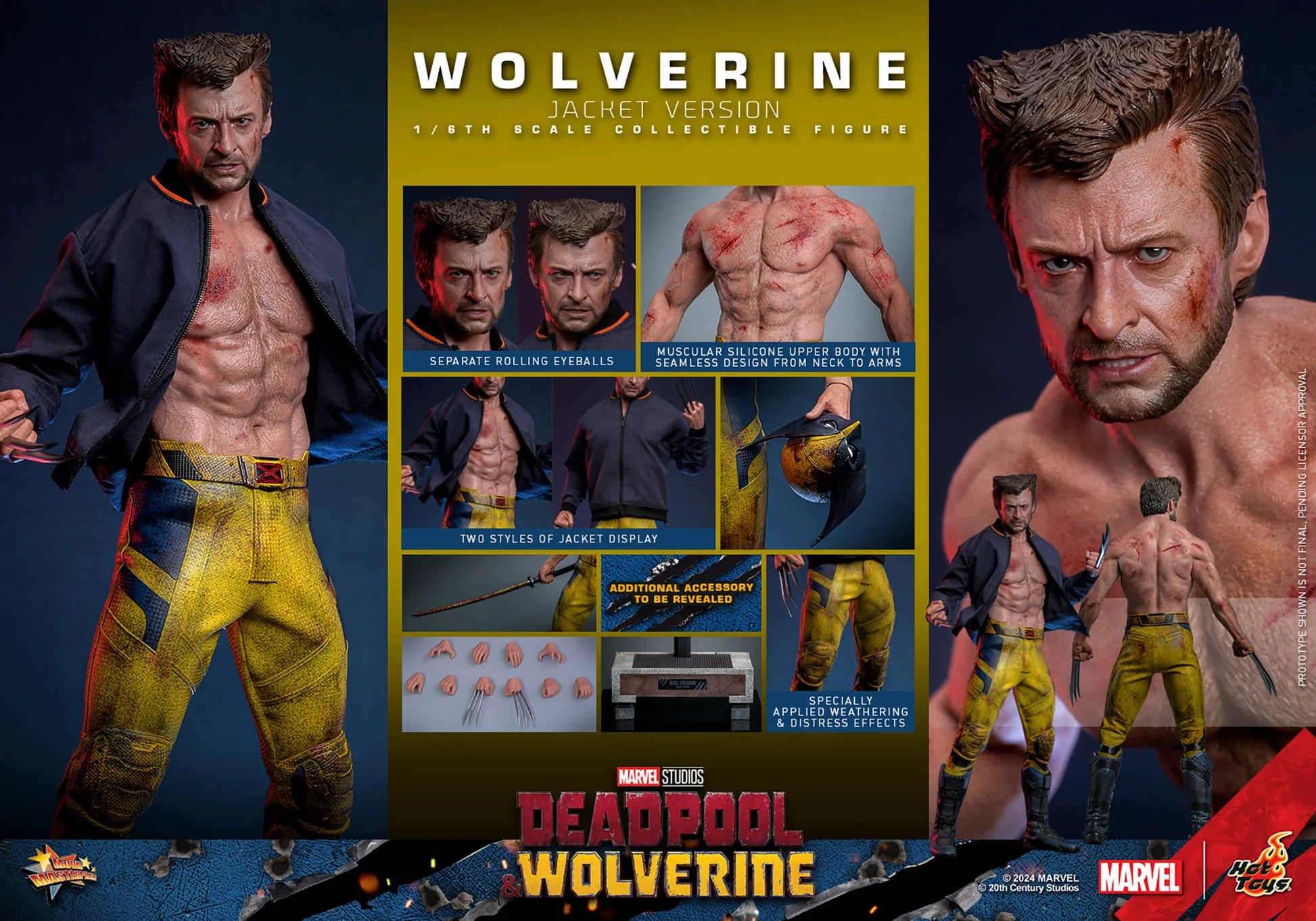 Hot Toys TVA Shirtless Wolverine (Deadpool and Wolverine)