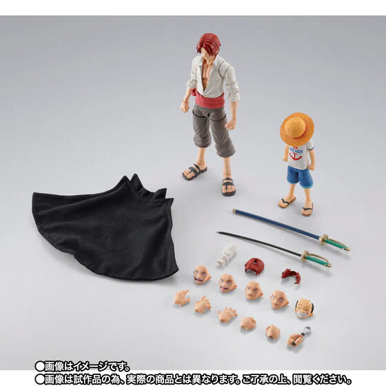 S.H.Figuarts One Piece Red Hair Shanks and Luffy